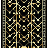 Elegant Crisscross Shell Ornamentation(Black)