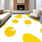 Ultra Soft Area Rug, Non Slip, Stain Resistant, Washable Area Rugs for Living Room, Bedroom, Cute Whimsical Home Element(Yellow)