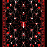 Whimsical Halloween Themed Tapestry(Black)