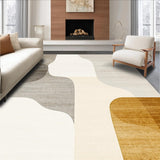 Ultra Soft Area Rug, Non Slip, Stain Resistant, Washable Area Rugs for Living Room, Bedroom, Neutral Echoes Abstract Indoor(Beige)