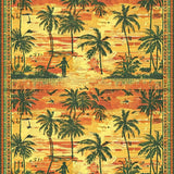 Ultra Soft Area Rug, Non Slip, Stain Resistant, Washable Area Rugs for Living Room, Bedroom, Island Paradise Rug Palm Tree & Surfer Art(Orange)