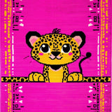Ultra Soft Area Rug, Non Slip, Stain Resistant, Washable Area Rugs for Living Room, Bedroom, Cute Cartoon Leopard Decorative Flair(Pink)