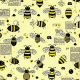 Ultra Soft Area Rug, Non Slip, Stain Resistant, Washable Area Rugs for Living Room, Bedroom, Kawaii Bee Pastel Aesthetic(Black)