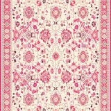 Chic Light Blue Medallion Design(Beige)