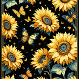 Ultra Soft Area Rug, Non Slip, Stain Resistant, Washable Area Rugs for Living Room, Bedroom, Contemporary Rustic Floral Fusion(Yellow)