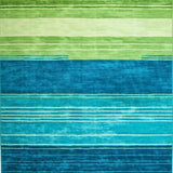 Ultra Soft Area Rug, Non Slip, Stain Resistant, Washable Area Rugs for Living Room, Bedroom, Rustic Minimalist Line Art(Green)