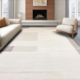 Ultra Soft Area Rug, Non Slip, Stain Resistant, Washable Area Rugs for Living Room, Bedroom, Minimalist Beige Semi Circle Kitchen With Design(Beige)