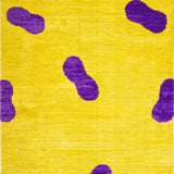 Ultra Soft Area Rug, Non Slip, Stain Resistant, Washable Area Rugs for Living Room, Bedroom, Bold Playful Yellow Aesthetic(Yellow)
