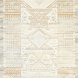 Ultra Soft Area Rug, Non Slip, Stain Resistant, Washable Area Rugs for Living Room, Bedroom, Nomadic Spirit Woven Look Artistic Cream and Beige Boho(Beige)