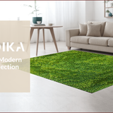 Ultra Soft Area Rug, Non Slip, Stain Resistant, Washable Area Rugs for Living Room, Bedroom, 3D Shag Moss(Green)