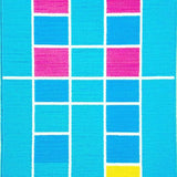 Ultra Soft Area Rug, Non Slip, Stain Resistant, Washable Area Rugs for Living Room, Bedroom, Dynamic Cheerful Learning Environment(Blue)