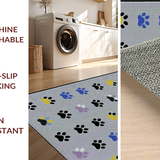 Ultra Soft Area Rug, Non Slip, Stain Resistant, Washable Area Rugs for Living Room, Bedroom, Rustic Cozy Animal Print Accent(Gray)