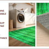 Ultra Soft Area Rug, Non Slip, Stain Resistant, Washable Area Rugs for Living Room, Bedroom, Distressed Boho Green Bedroom Low Pile Rug(Green)