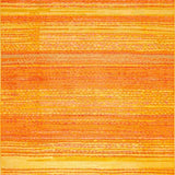 Ultra Soft Area Rug, Non Slip, Stain Resistant, Washable Area Rugs for Living Room, Bedroom, Cozy Playful Orange Yellow Aesthetic(Orange)