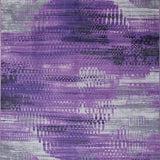 Ultra Soft Area Rug, Non Slip, Stain Resistant, Washable Area Rugs for Living Room, Bedroom, Modern Psychedelic Color Burst(Purple)