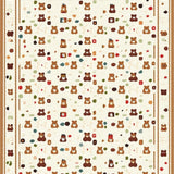 Charming Teddy Bear Theme Decor(Beige)