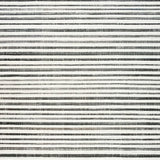 Ultra Soft Area Rug, Non Slip, Stain Resistant, Washable Area Rugs for Living Room, Bedroom, White Striped Rug(Black)