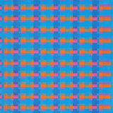 Retro Color Splash Geometric Style(Blue)