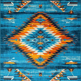 Eclectic Distressed Ethnic Appeal(Blue)