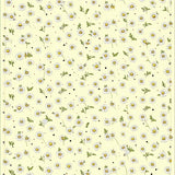 Ultra Soft Area Rug, Non Slip, Stain Resistant, Washable Area Rugs for Living Room, Bedroom, Tranquil Daisy Motif Area Duo Beige Cushioned Comfort Mat(Ivory)