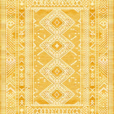 Ultra Soft Area Rug, Non Slip, Stain Resistant, Washable Area Rugs for Living Room, Bedroom, Vibrant Abstract Trellis Aesthetic(Yellow)
