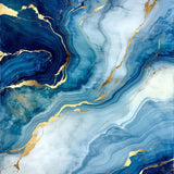 Trendy Blue and White Harmony(Blue)