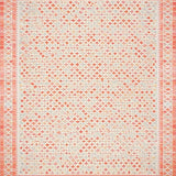 Ultra Soft Area Rug, Non Slip, Stain Resistant, Washable Area Rugs for Living Room, Bedroom, Modern Beige and Coral Diamond Trellis(Red)