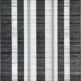 Ultra Soft Area Rug, Non Slip, Stain Resistant, Washable Area Rugs for Living Room, Bedroom, Black White Stripe Floor Rug(Gray)