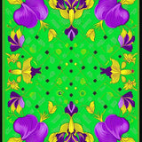Festive Lobster Iris Motif(Green)