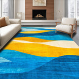 Dynamic Abstract Blue Yellow Fusion(Blue)