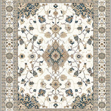 Ultra Soft Area Rug, Non Slip, Stain Resistant, Washable Area Rugs for Living Room, Bedroom, Elegant Beige Area Classic Oriental Design(Beige)