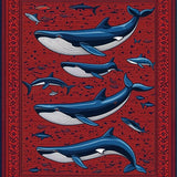 Vibrant Coastal Creature Design(Red)