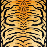 Ultra Soft Area Rug, Non Slip, Stain Resistant, Washable Area Rugs for Living Room, Bedroom, Minimalist Graphic Wild Design(Orange)