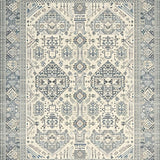 Stylish Textured Trellis in Hues(Blue)