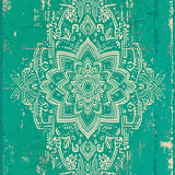 Ultra Soft Area Rug, Non Slip, Stain Resistant, Washable Area Rugs for Living Room, Bedroom, Distressed Medallion Green Living Room Non-Shedding Rug(Green)