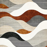 Ultra Soft Area Rug, Non Slip, Stain Resistant, Washable Area Rugs for Living Room, Bedroom, Elegant Subtle Gradient Waves(Beige)