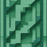 Contemporary Green Stripe Aesthetic(Green)