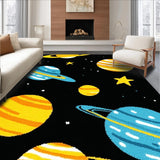 Dynamic Orbiting Planet Illustration(Black)