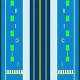 Dynamic Airplane Themed Graphic(Blue)