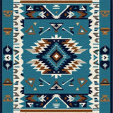 Luxurious Geometric Tiled Arrangement(Blue)