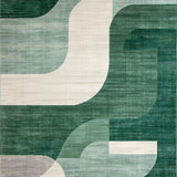 Ultra Soft Area Rug, Non Slip, Stain Resistant, Washable Area Rugs for Living Room, Bedroom, Sleek Contemporary Geometric Shapes(Gray)