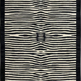 Ultra Soft Area Rug, Non Slip, Stain Resistant, Washable Area Rugs for Living Room, Bedroom, Exotic Animal Print Bedroom Carpet with Bold Contrast(Black)
