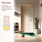 Stylish Contemporary Faded Textures(Green)
