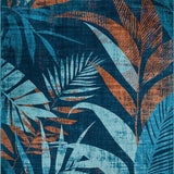 Modern Distressed Botanical Design(Blue)