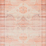 Ultra Soft Area Rug, Non Slip, Stain Resistant, Washable Area Rugs for Living Room, Bedroom, Cozy Southwestern Textured Elements(Orange)