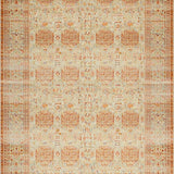 Ultra Soft Area Rug, Non Slip, Stain Resistant, Washable Area Rugs for Living Room, Bedroom, Rustic Vintage Floral Motif(Beige)