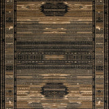 Ultra Soft Area Rug, Non Slip, Stain Resistant, Washable Area Rugs for Living Room, Bedroom, Vintage Forest Animal Imagery(Brown)