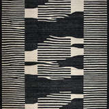 Ultra Soft Area Rug, Non Slip, Stain Resistant, Washable Area Rugs for Living Room, Bedroom, Chic Contemporary Animal Aesthetic(Black)