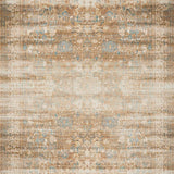 Ultra Soft Area Rug, Non Slip, Stain Resistant, Washable Area Rugs for Living Room, Bedroom, Vintage Earthy Floral Motif(Beige)