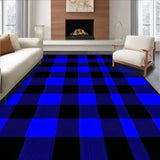 Artful Abstract Blue Tartan Style(Blue)
